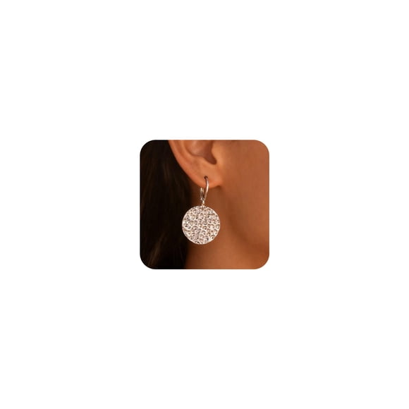 Pendientes ALEXCRAFT Moneda de Plata Esterlina para Mujeres