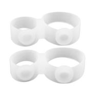 2 PACKS Silicone Diet Slimming Foot Double Toe Ring Weight Loss Slimming Toe Ring