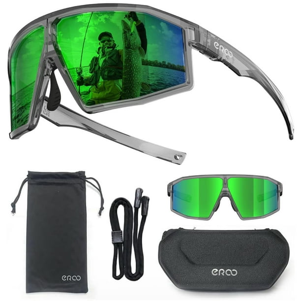 Gafas de Sol ER00 F26 Polarizadas Verdes para Mujer y Hombre