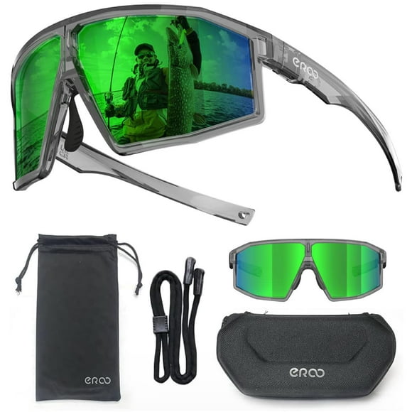 Gafas de Sol ER00 F26 Polarizadas Verdes para Mujer y Hombre