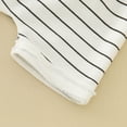 thumbnail image 4 of PEASKJP Boys Fashion Shirt Set Cartoon Print Pattern Short Sleeve Two-piece Suit,White 80, 4 of 5