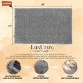 thumbnail image 2 of Bath Mat by LuxUrux, Extra-Soft Plush Non-Slip Bathroom Rug, Luxury Chenille Microfiber Material, Super Absorbent Shaggy Bath Rug. Machine Wash & Dry (15 x 23, Light Grey), 2 of 8