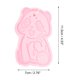 thumbnail image 4 of Ofertas Únicas 1 Pc Cepillo de Baño de Dibujos Animados Exfoliante para Baño 4.53"x2.76"x1.1" Rosa, 4 of 6