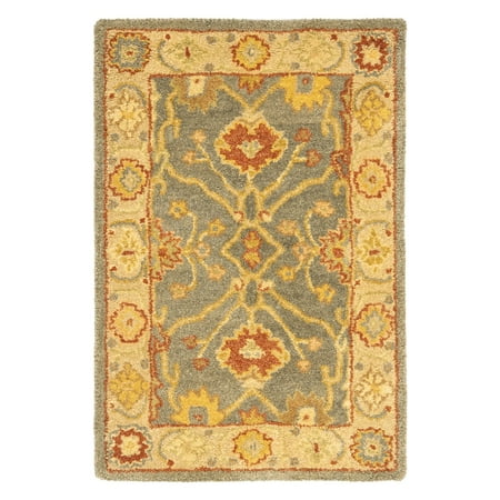 Safavieh Antiquities AT314A Area Rug - Blue/Ivory Bring any space to life with the Safavieh Antiquities AT314A Area Rug - Blue/Ivory  featuring a traditional design in ivory and blue. This rug is hand-tufted of 100% hand-spun wool for a comfortable feel. Choose from the available sizes to best fit your living room  dining room  or entryway. For best care  spot clean as needed.