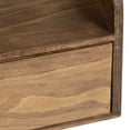 thumbnail image 5 of Kate and Laurel Kitt Modern Floating Shelf with Drawers, 28 x 12 x 6.5 inches, Rustic Brown, Chic Floating Storage Console Table or Desk for Wall, 5 of 8