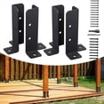 thumbnail image 4 of 4 Soportes Ajustables para Base de Anclaje de Poste de Cubierta, Cerca para Pérgola, Barandilla, Buzón, Pabellón, Herramienta de Jardín, 4 of 6