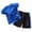 Q10 Blue, variant on Angala Outfit For Toddler Boys Short Sleeve Crew Neck Basketball Performance T Shirt Sports Shorts Quick Drying Tracksuit Boy Fall Casual Set