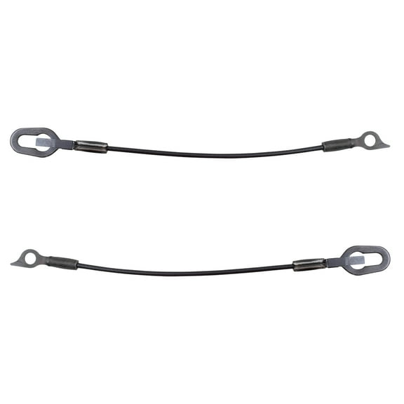 Brock Replacement Driver and Passenger Rear Tailgate Cables Compatible with 1987-2010 Dakota Pickup Truck 55174827AC 55174826AC