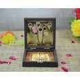 thumbnail image 3 of GoldGiftIdeas 24K Gold Plated Square Shreenathji Photo Frame with Charan Paduka for Pooja, Occasional Return Gift, Krishna Frame for Home (Pack of 20), 3 of 5