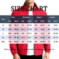 thumbnail image 3 of Men's Stand Collar Lightweight Wind Bomber Jacket, Full Zip Long Sleeve Casual Windbreaker with Zipper Side Pockets Red XL, 3 of 5