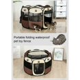 thumbnail image 3 of nipocaio Portable Foldable Waterproof Dog Playpen Outdoor Pet Playpen Oxford Exercise Tent House for Dogs Cats Rabbits,, 3 of 5