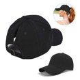 thumbnail image 1 of QualitChoice Women's Ponytail Baseball Cap Washable Hat Sun Protection Girls Cap Baseball Cap No.3, 1 of 1
