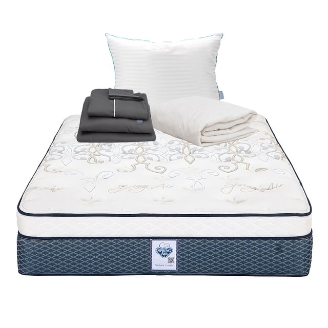Colchón Matrimonial Cantabria + Almohada Royal + Protector de Colchón + Sábanas Royal