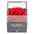 thumbnail image 2 of Caja de vacía, joyería Real conservada, caja de almacenamiento de pendientes con Rosa , caja de hecha - Rojo Fernando Caja de almacenamiento de joyas, 2 of 8