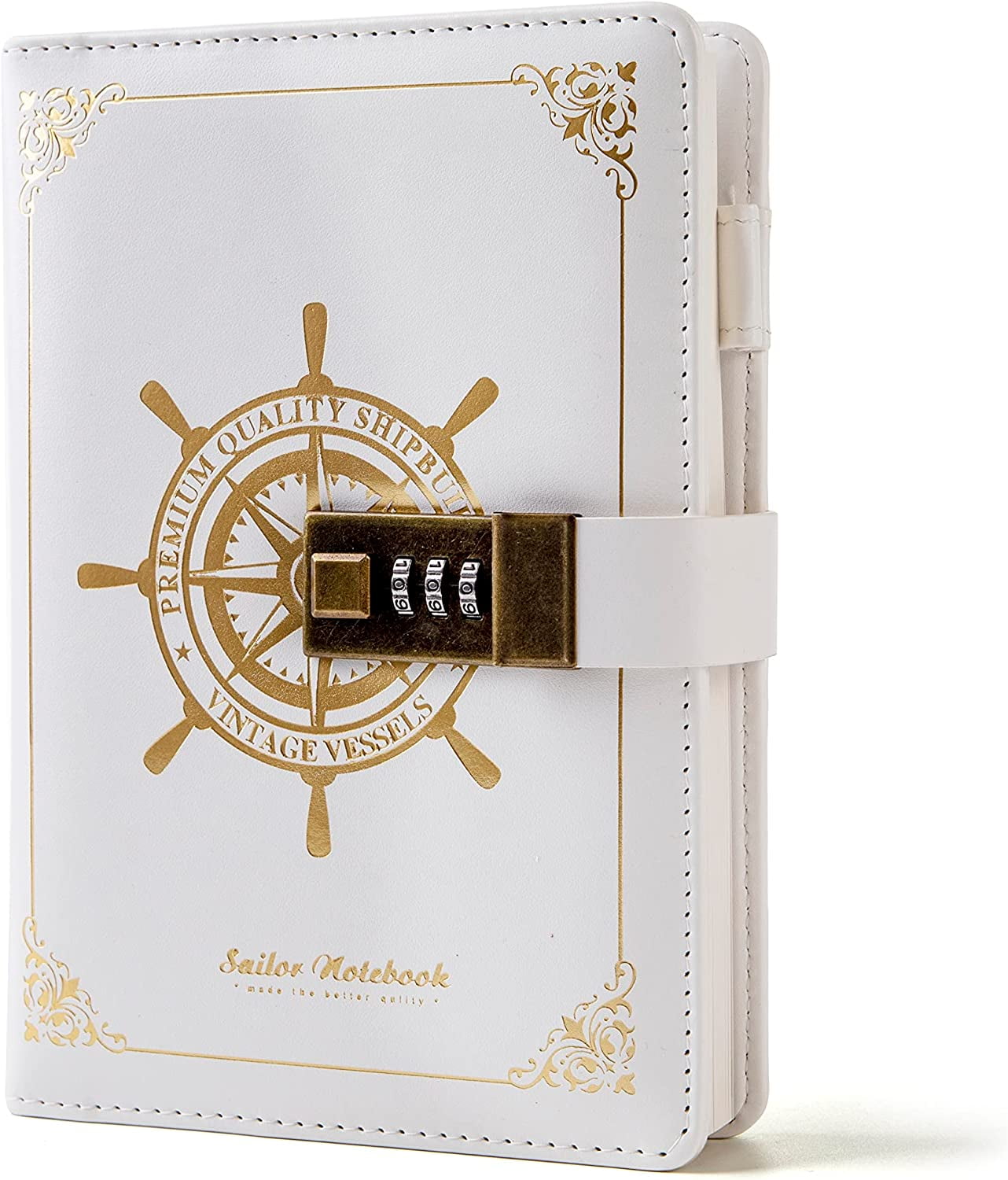 Poshieca Lock Diary leather Journal, Teens Leather Locking Dairy