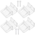 thumbnail image 1 of CRAFTHROU 4Ud Clips Transparentes ABS Para Soporte De Acuario Instalación, 1 of 7