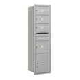 thumbnail image 2 of Salsbury Industries 4C Horizontal Mailbox Maximum Height Unit (56.75"), Single Column, 3 MB2 Doors, 1 MB3 Door, 1 PL4.5, Aluminum, Rear Load, Private Access, 2 of 4