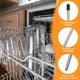 thumbnail image 4 of 6 soportes para botellas de acero inoxidable, compatibles con lavavajillas, soporte para botellas, soporte para botellas, soporte para vasos para todos los escurreplatos habituales, con tapa de, 4 of 7
