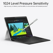 Microsoft Surface Pen for Surface Pro 11, for Surface Pro/Go/Laptop/Book/Studio Series, Surface Stylus with Replacement Tip, 1024 Pressure, Platinum, Model 1896
