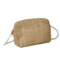thumbnail image 5 of fenteer Women Crossbody Bag Bohemian Woven Handbag Zipper Closure Elegant Beach Shoulder Khaki, 5 of 8