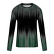 thumbnail image 5 of Blusas y camisas de manga larga con cuello redondo para hombre, blusa informal de manga larga con cuello redondo y estampado., 5 of 5