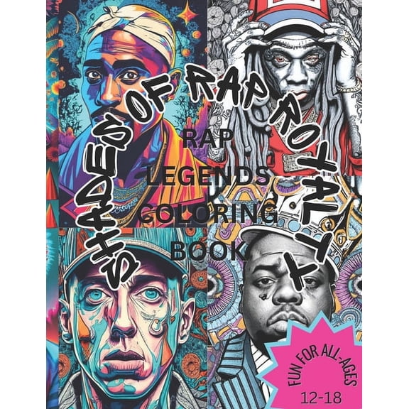 Shades of Rap Royalty: Rap Legends Coloring Book (Paperback)