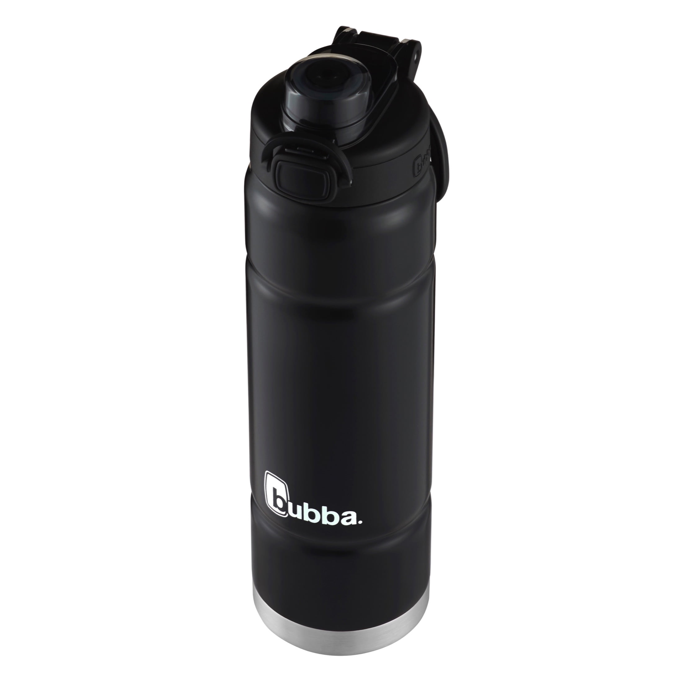 Bubba Trailblazer 24 oz Licorice and Silver Stainless Steel Water Bottle with Wide Mouth Lid