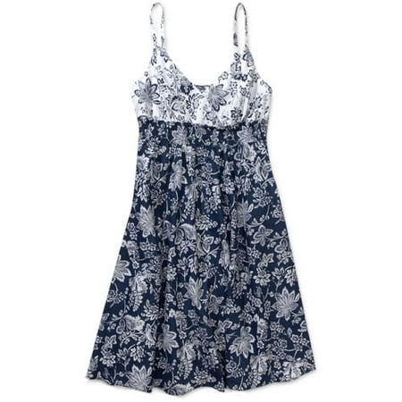 Faded Glory - Women's Floral Summer Dress - Walmart.com