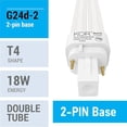 thumbnail image 2 of Bombilla KOR PL18W/2U/2P/841 de 18W Luz Blanca Fría 4100K Paquete de 4, 2 of 4