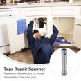 thumbnail image 5 of IBASETOY Plumber Wrench Tool Silver Adjustable Double Ended Wrench for Taps Maintenance 1Pack, 5 of 8