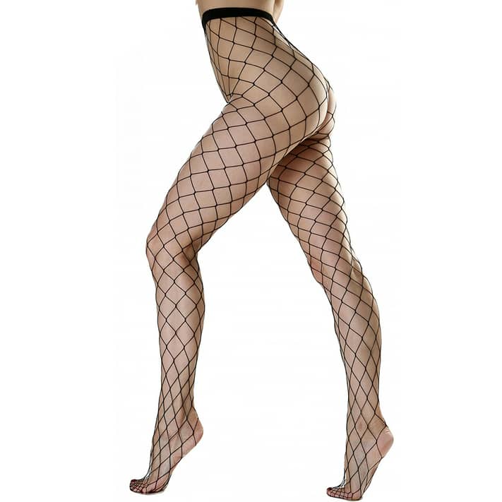 forkæle at klemme respekt Black High Waist Tights Large Fishnet Stockings Pantyhose for Women -  Walmart.com