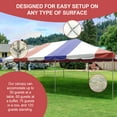 thumbnail image 3 of Party Tents Direct Weekender West Coast Frame Party Tent with Sidewalls, Red, White and Blue 20 ft x 30 ft, 3 of 8
