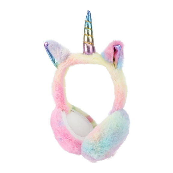 COSMOBETTY 1Pack Blue Plush Earmuff for Childrens Winter Use Fuzzy Warm Earmuffs with Complete Ear Coverage 9.1x7.1in