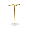 thumbnail image 3 of Jewelry Organizer Jewelry Display Rack Metal Stable Base Jewelry Holder Necklace X Shape Gold, 3 of 8