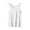White, variant on Women's Solid Color Loose Fit Round Neck Sleeveless T-Shirt Tank Top, Thin Base Layer Loungewear