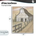 thumbnail image 4 of Stupell Industries Rustic Lodge Barn Fence Drawing White Framed Giclee Art, 11 x 14, by Patti Bishop, 4 of 8