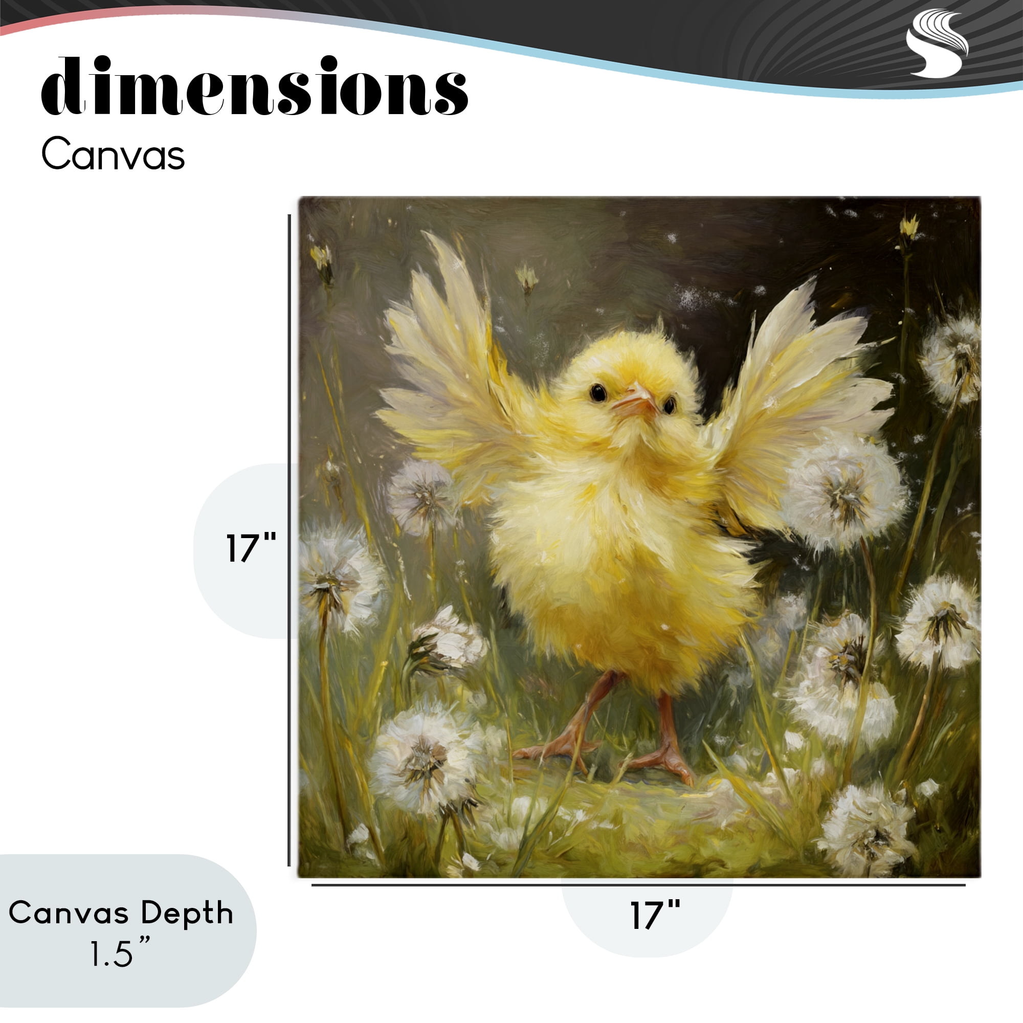 Stupell Industries Free As A Peep Chick Canvas Wall Art, design by Tina LeCour