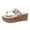 B White, variant on Slippers For Women Fashion Leopard Print Open Toe Artificial Leather Platform Sandals Comfortable Beach Flat Daily Wear
