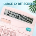 thumbnail image 3 of Hxlamzoo Desk Calculator Large 12 Digit Display, No. 5 Battery Power Basic Calculator Desktop, Big Button for Office, Business, Home and School, 3 of 9