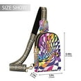 thumbnail image 2 of FORMRS Womens Crossbody Sling Bag Travel Daypack Shoulder Chest Backpack, Purple Wavy Plaid, 2 of 7