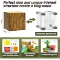 thumbnail image 4 of 100PCS Magnetic Blocks-Build Mine Magnet World Set for Boys & Girls Age 3-5 6-8, STEM Sensory Toys for Toddlers Gifts for 3+ Years Old Girls Boys,1" Magnet Cubes Classroom Must Haves, 4 of 6