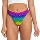 thumbnail image 1 of Fotbe Bright Rainbow Tanga Sin Costuras para Mujer con Estampado – Panties Invisibles, Transpirables y Cómodos para Uso Diario-X-Large, 1 of 6
