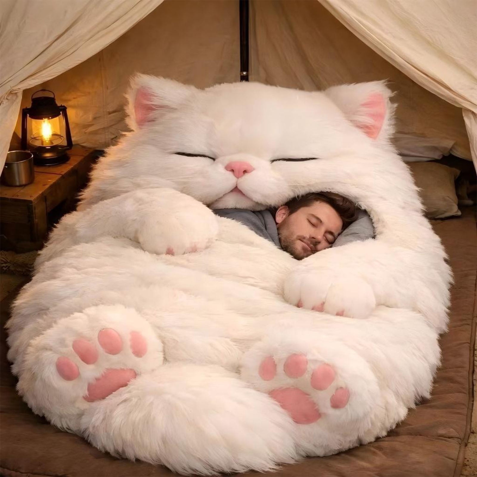 Dpityserensio Adorable Cats Envelopes Sleeping Bag Easter Gifts