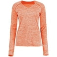 thumbnail image 2 of Holloway Sportswear L Womens Electrify Coolcore® Long Sleeve Tee Orange Heather 222770, 2 of 5