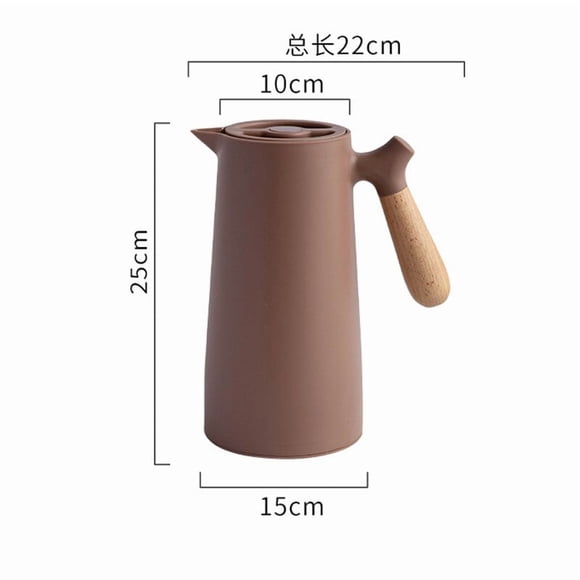 Jarra térmica para café, 1 litro, doble pared, acero inoxidable al vacío