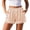 Khaki, variant on yillto Womens Satin Shorts Casual Summer Elastic Waist Lounge Silky Shorts Comfy Shorts with Pockets
