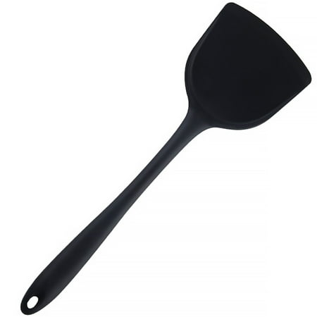 

Silicone Spatula Heat-resistant Spoon Non Stick Scraper Silicone Spatula Cake Soup Ladle Baking Kitchen Utensils Black Spatula