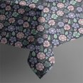 thumbnail image 5 of Pioneer Flower Floral Print Pattern Square Tablecloth, Waterproof Wipeable Spillproof Washable Table Cover for Home Kitchen Party and Daily Decor 42"x42", 5 of 6