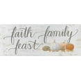 thumbnail image 2 of Wiens, James 32x15 White Modern Wood Framed Museum Art Print Titled - Beautiful Bounty Sign III Script, 2 of 4