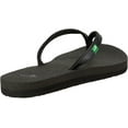 thumbnail image 4 of Women's Sanuk Yoga Spree 4 Flip Flop Black Synthetic 11 M, 4 of 6
